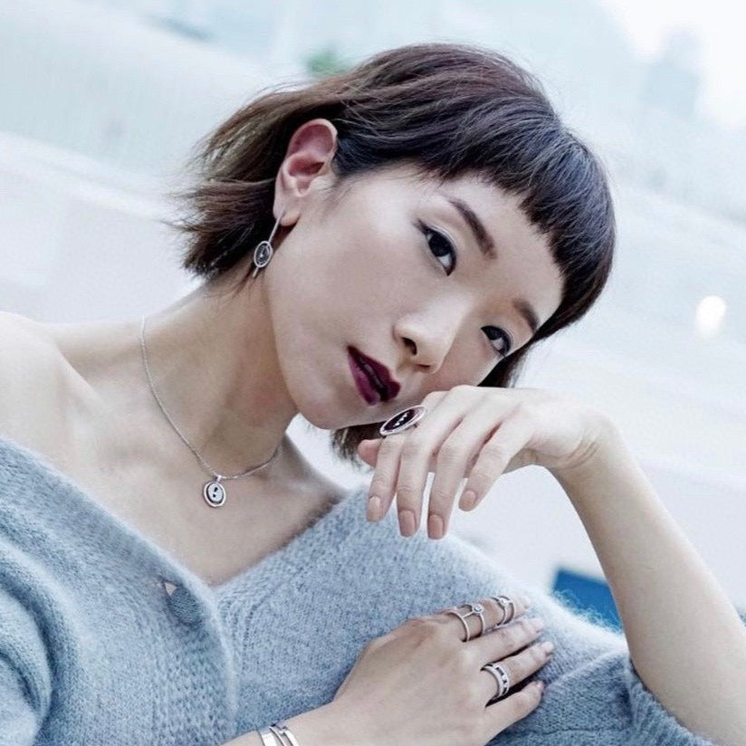 [Sprite Jewelry]LUCKY MOVE ARROW PINK GOLD DIAMOND EARRINGS