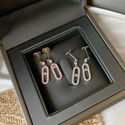 [Sprite Jewelry]DORMEUSES MOVE UNO DIAMOND EARRINGS