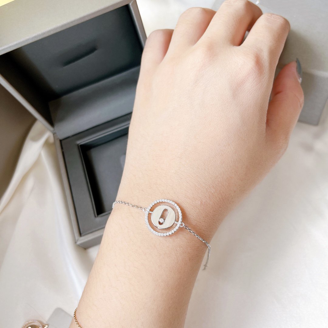 [Sprite Jewelry]LUCKY MOVE PAVED DIAMOND BRACELET