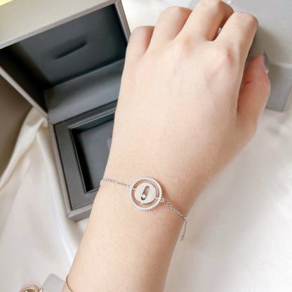 [Sprite Jewelry]LUCKY MOVE PAVED DIAMOND BRACELET