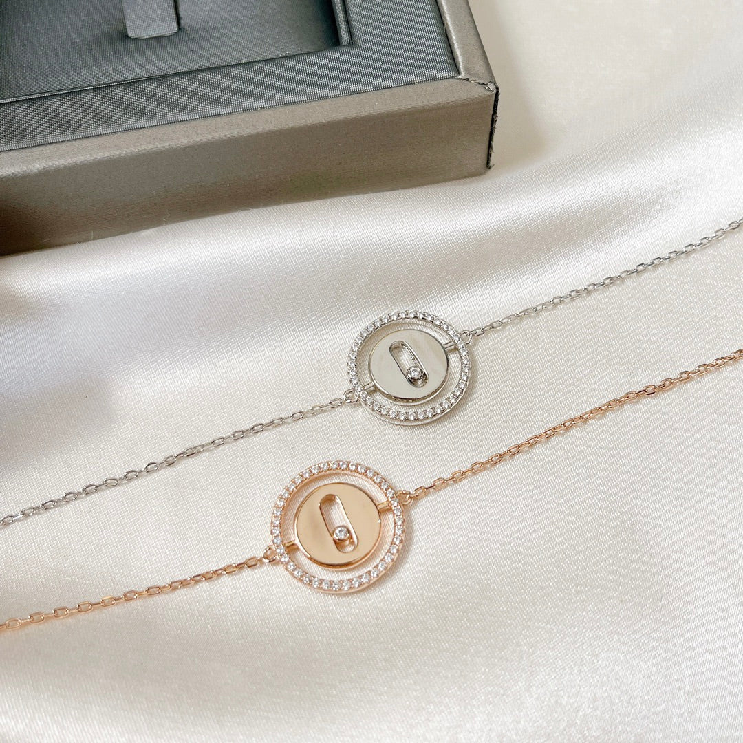 [Sprite Jewelry]LUCKY MOVE PAVED DIAMOND BRACELET