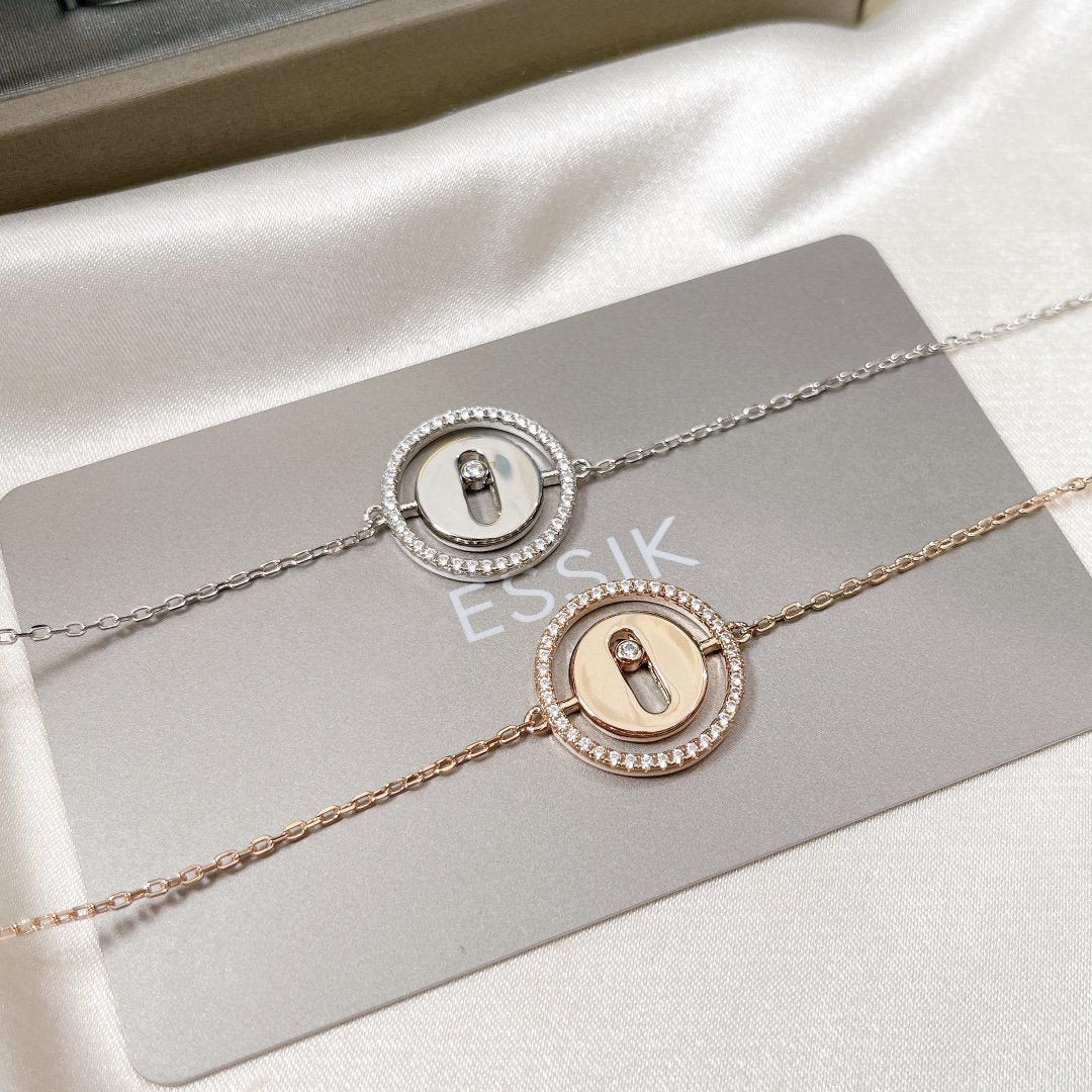 [Sprite Jewelry]LUCKY MOVE PAVED DIAMOND BRACELET
