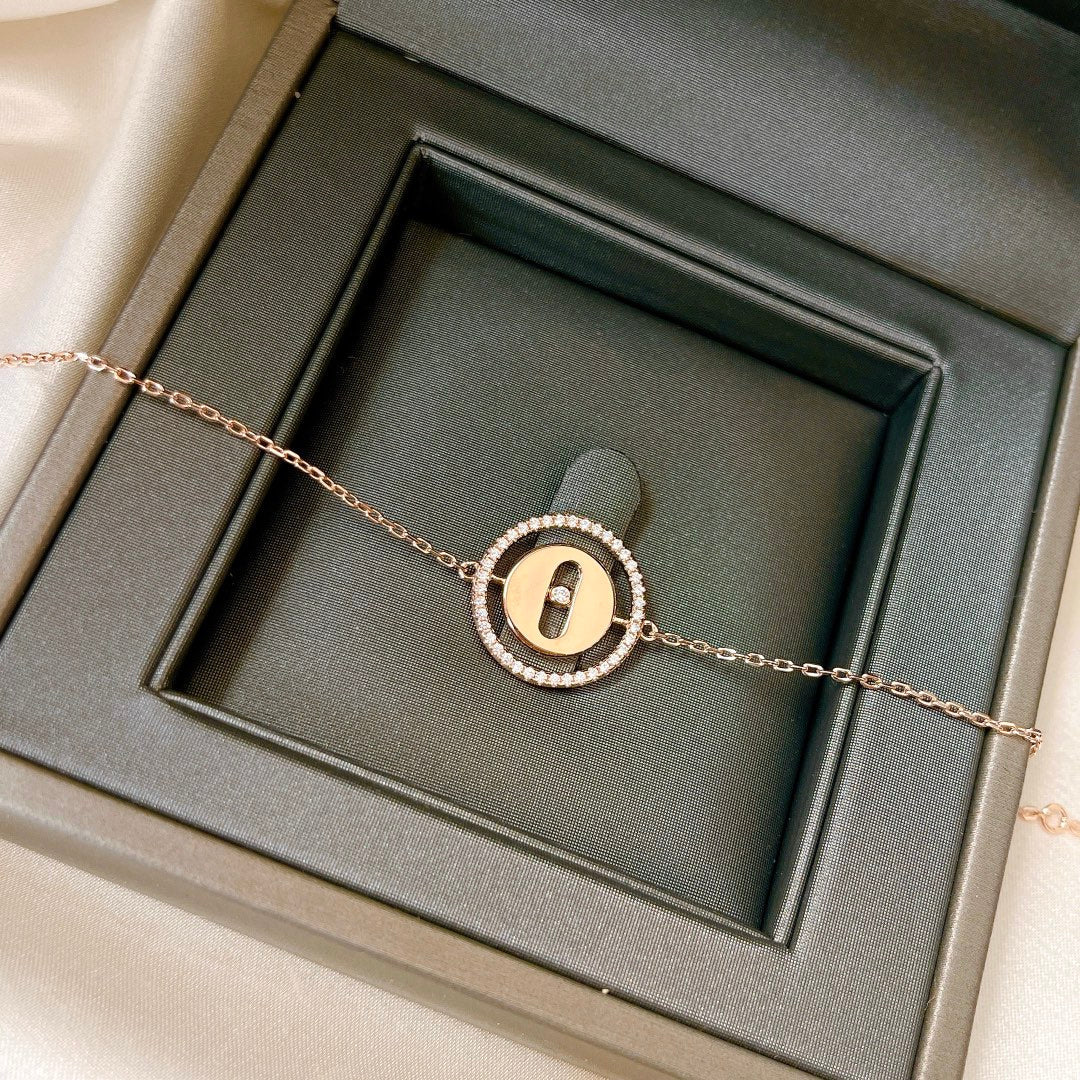 [Sprite Jewelry]LUCKY MOVE PAVED DIAMOND BRACELET