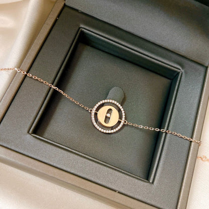 [Sprite Jewelry]LUCKY MOVE PAVED DIAMOND BRACELET