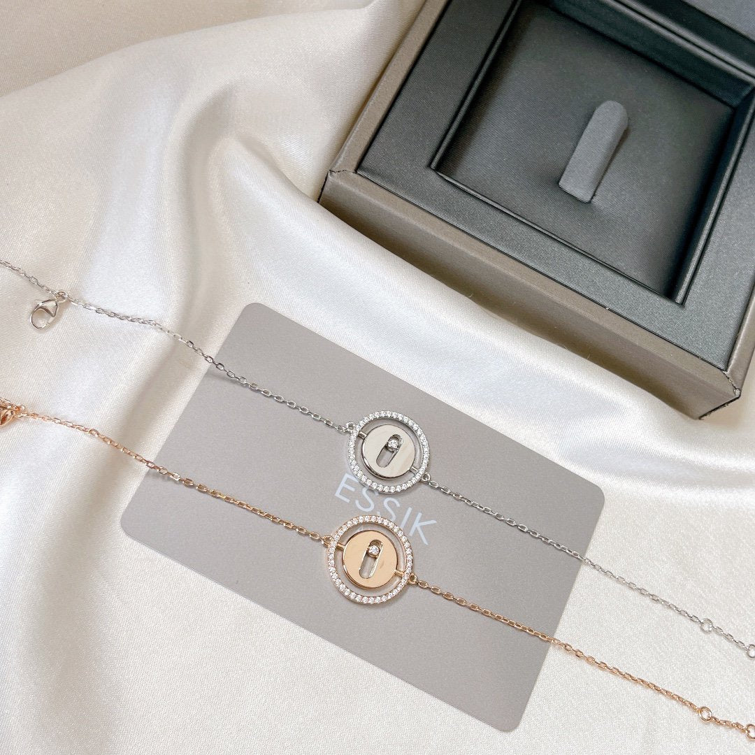 [Sprite Jewelry]LUCKY MOVE PAVED DIAMOND BRACELET