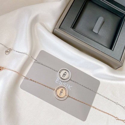 [Sprite Jewelry]LUCKY MOVE PAVED DIAMOND BRACELET