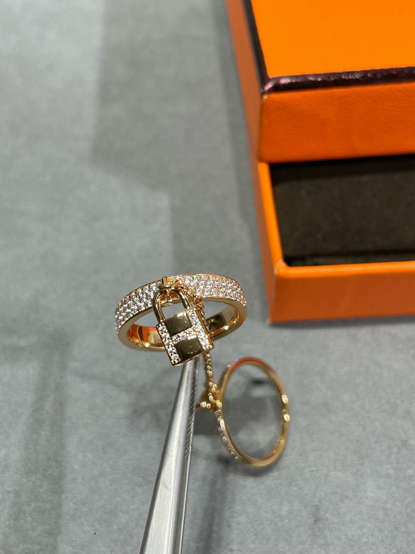 ¡®Sprite Jewelry¡¯HM KELLY CLOCHETTE DOUBLE RING IN  WITH DIAMONDS