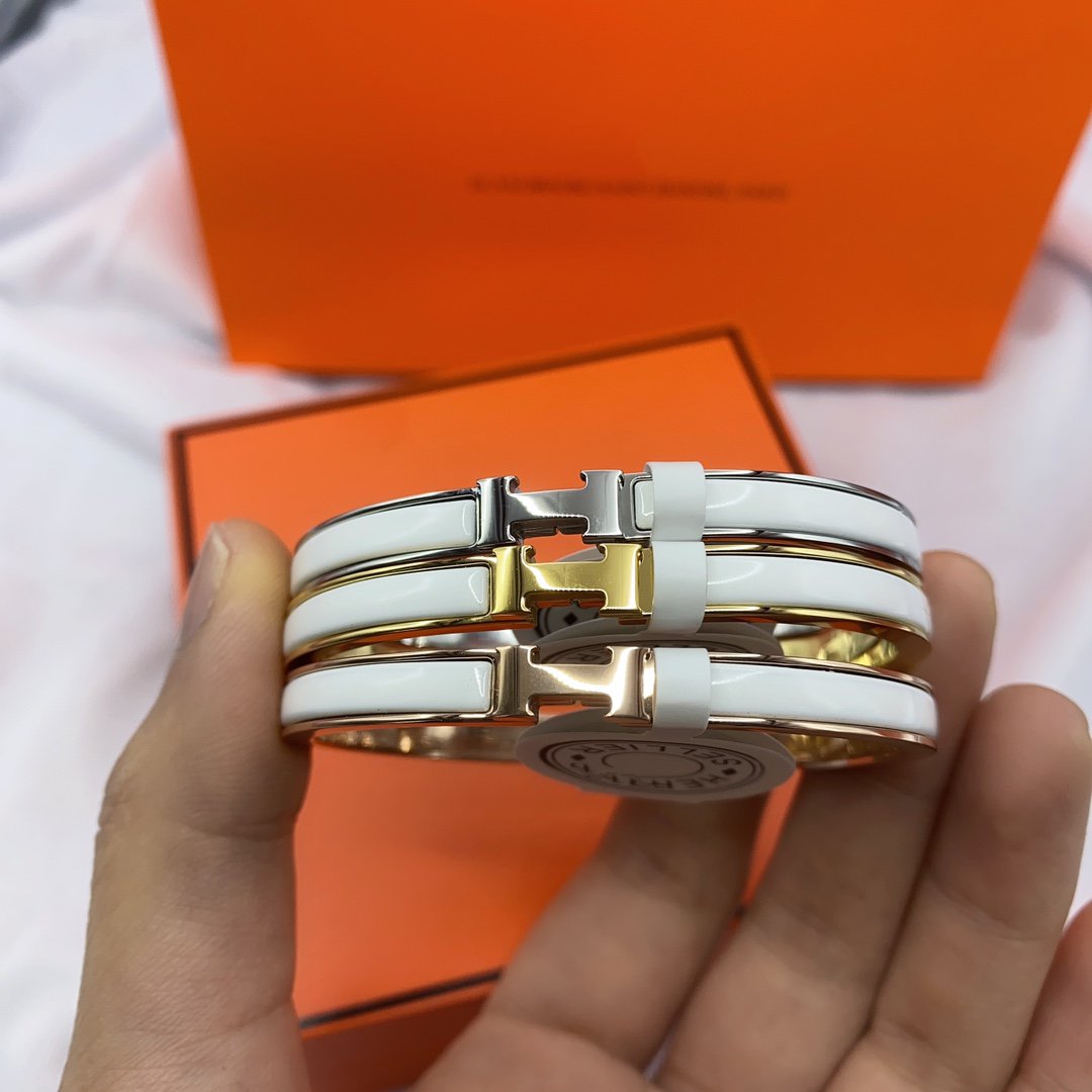 ¡®Sprite Jewelry¡¯CLASSIC HM CLIC WHITE 8MM ENAMEL BRACELET
