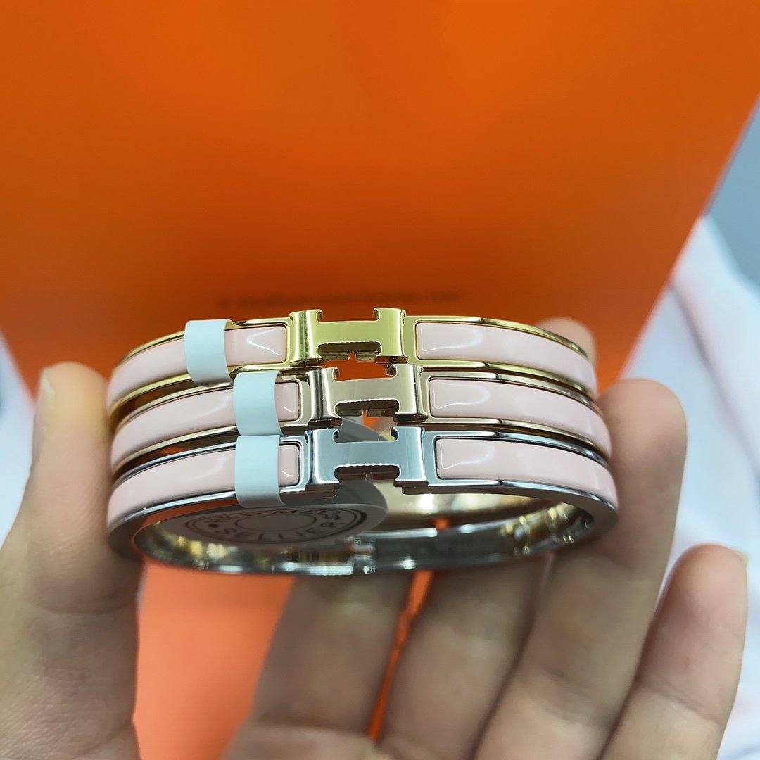 ¡®Sprite Jewelry¡¯CLASSIC HM CLIC  PINK 8MM ENAMEL BRACELET