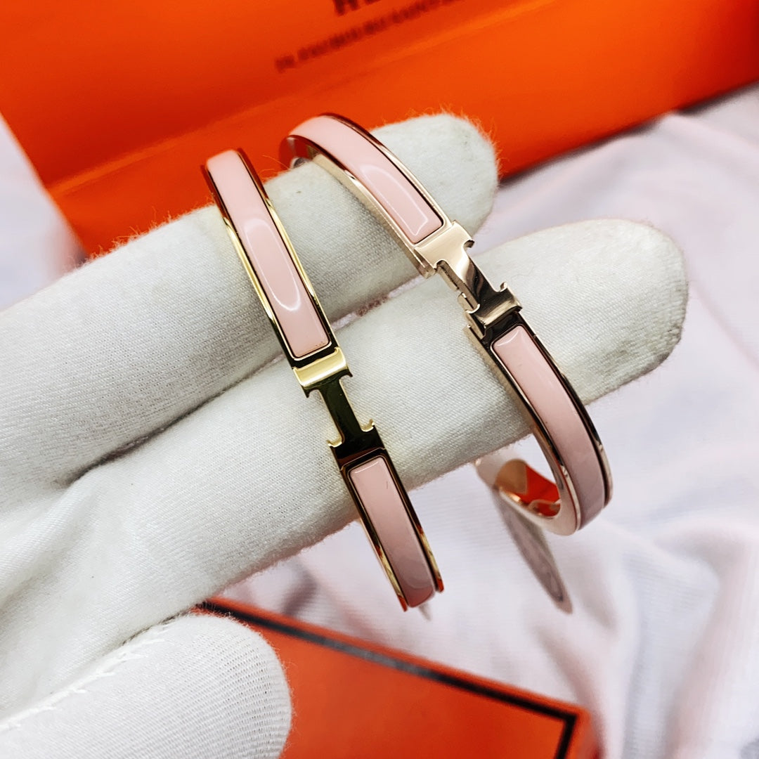 ¡®Sprite Jewelry¡¯CLASSIC HM CLIC  PINK 8MM ENAMEL BRACELET