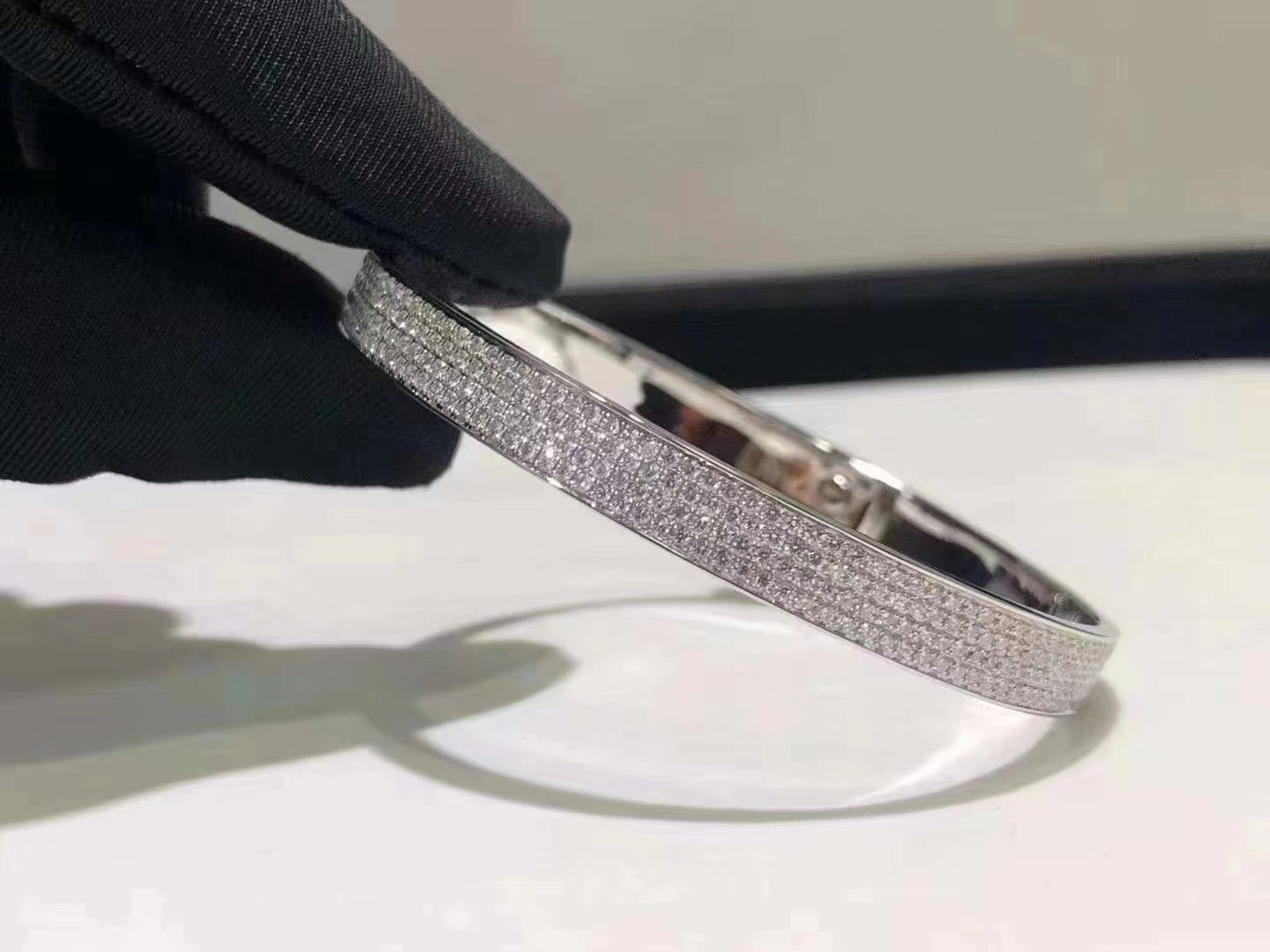¡®Sprite Jewelry¡¯HM KELLY BRACELET IN SILVER AND FULL PAVE DIAMOND