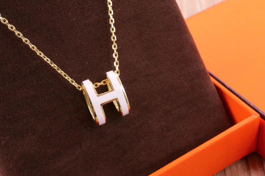 ¡®Sprite Jewelry¡¯HM CLIC YELLOW ENAMEL GOLD NECKLACE