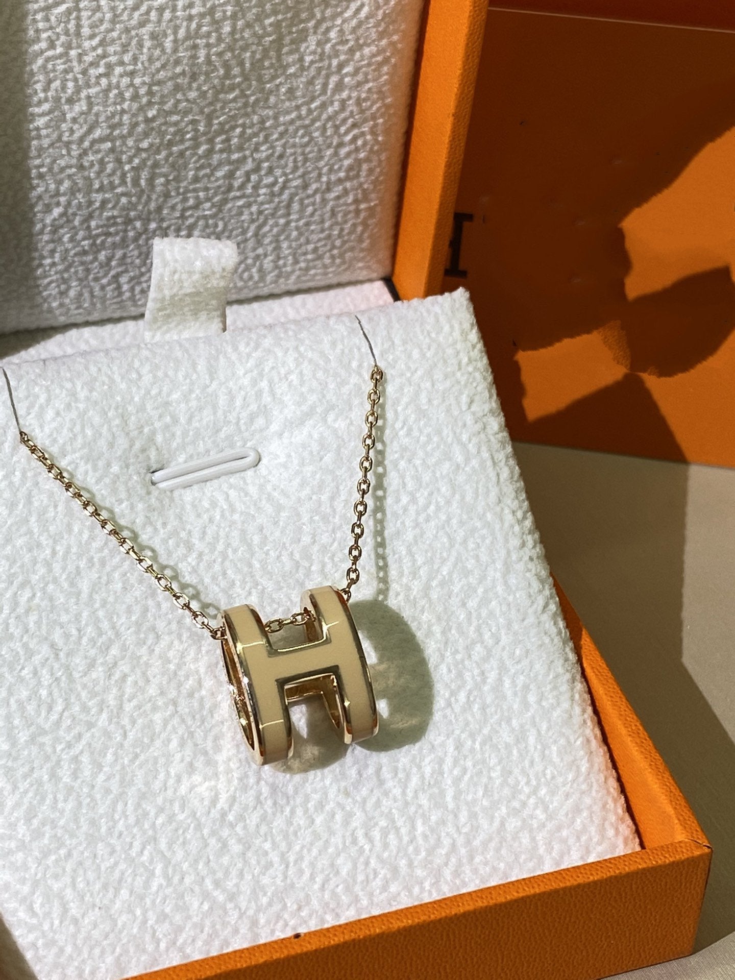 ¡®Sprite Jewelry¡¯HM CLIC YELLOW ENAMEL GOLD NECKLACE