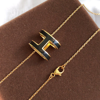 ¡®Sprite Jewelry¡¯HM CLIC BLACK ENAMEL GOLD NECKLACE