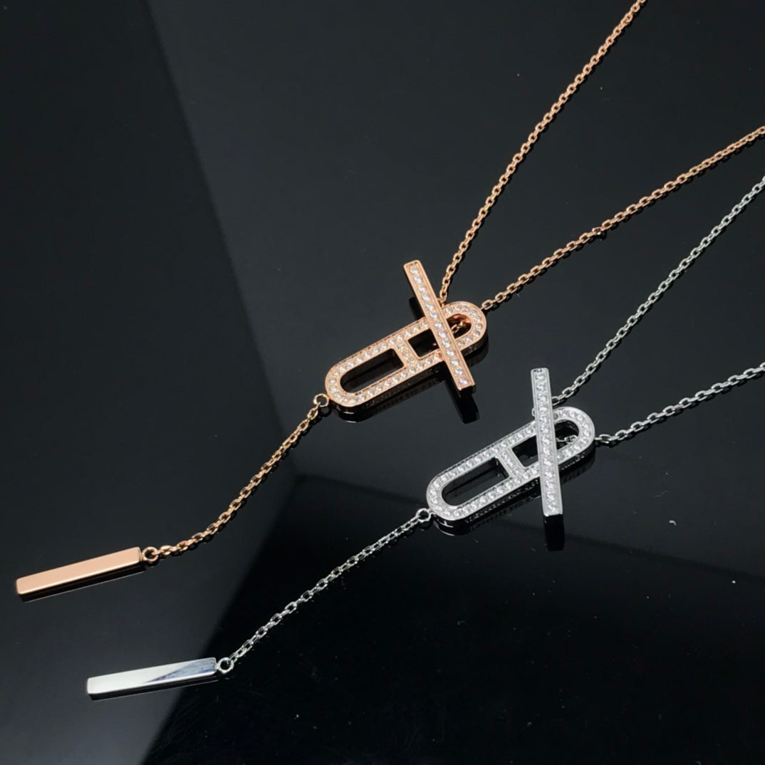 ¡®Sprite Jewelry¡¯HM NECKLACE PLATINUM ROSE GOLD DIAMOND