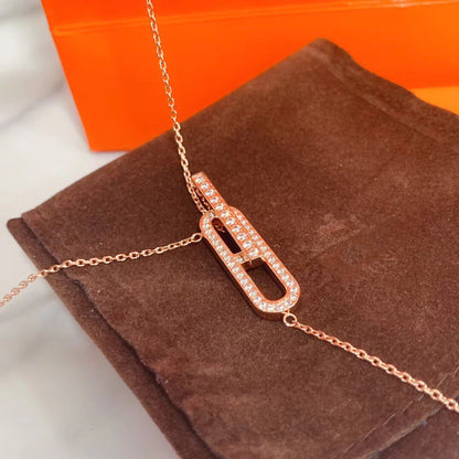 ¡®Sprite Jewelry¡¯HM NECKLACE PLATINUM ROSE GOLD DIAMOND