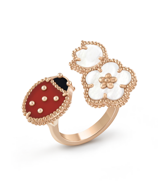 ¡®Sprite Jewelry¡¯LUCKY 3 MOTIF ROSE GOLD RING