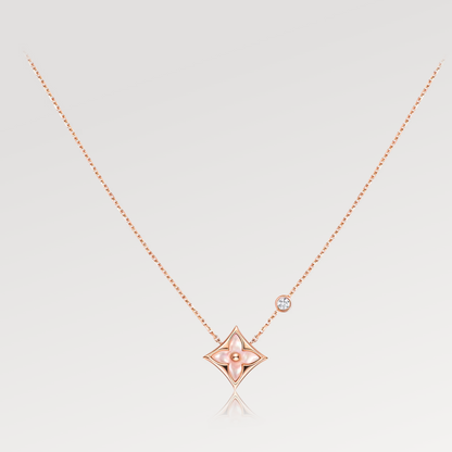¡®Sprite Jewelry¡¯STAR PINK MOP 1 DIAMOND PINK GOLD NECKLACE