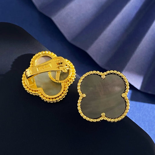 [¡®Sprite Jewelry¡¯]CLOVER  20MM GRAY MOP EARRINGS