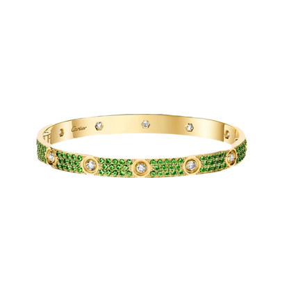 [Sprite Jewelry]2026 PAVE GEMSTONE LOVE BRACELET 6.1MM 10 DIAMONDS