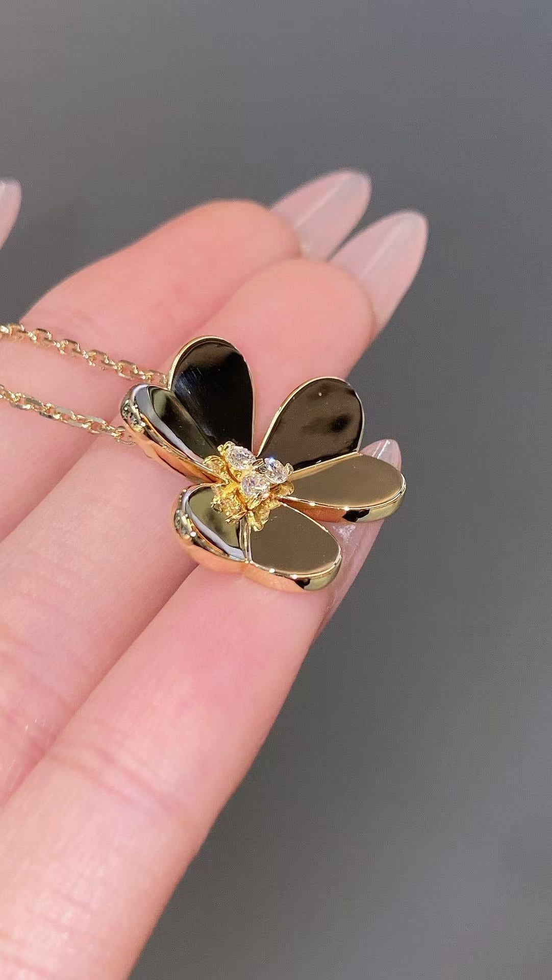[Sprite Jewelry]FRIVOLE GOLD FLOWER NECKLACE2