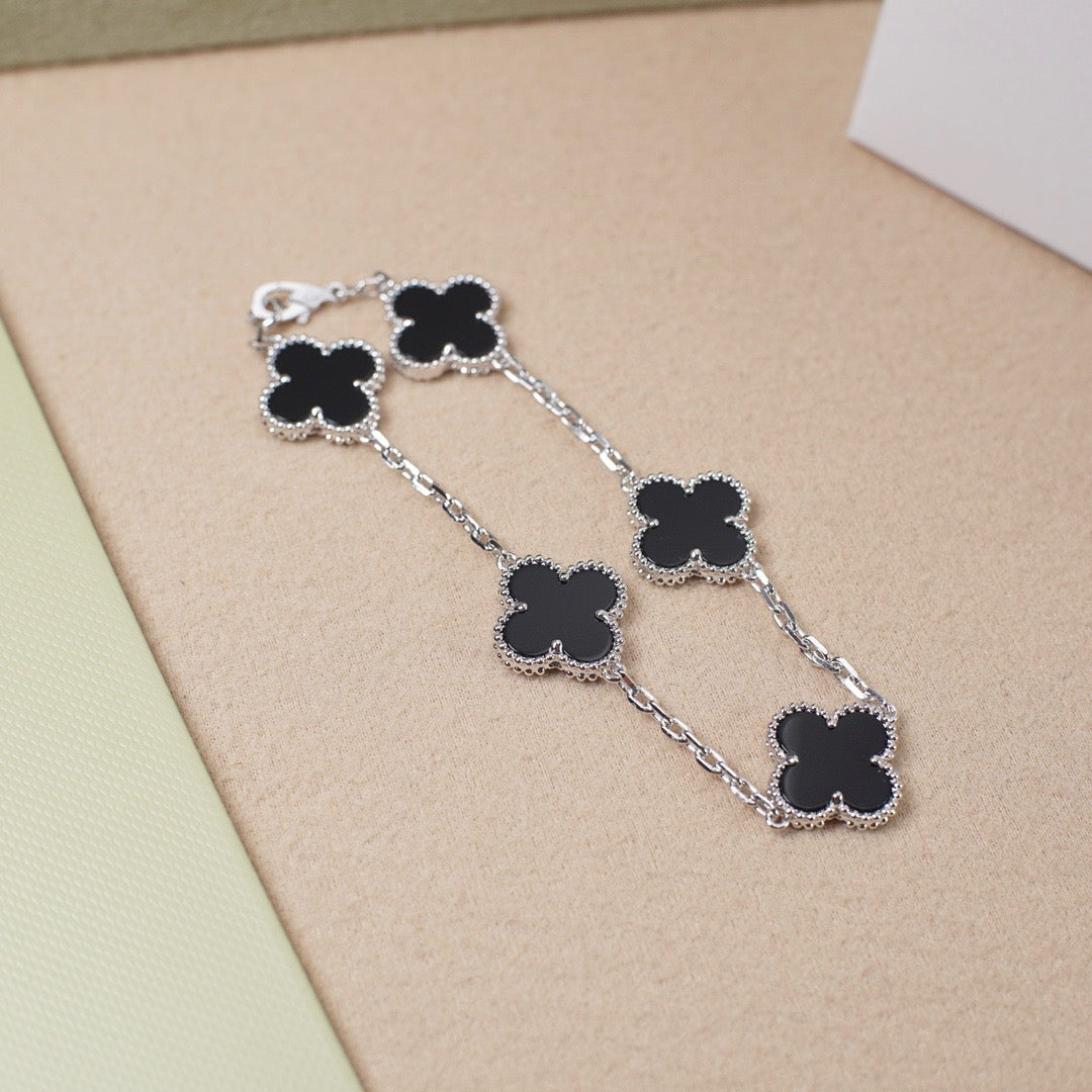 [Sprite Jewelry]New CLOVER 5 MOTIF ONYXS BRACELET COLLECTION