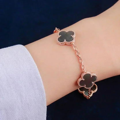 [Sprite Jewelry]New CLOVER 5 MOTIF GRAY MOP BRACELET COLLECTION