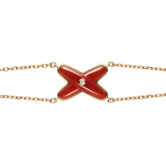¡®Sprite Jewelry¡¯JEUX BRACELET CARNELIAN PINK GOLD 1 DIAMOND