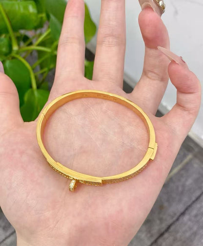 [Sprite Jewelry]Kelly Diamond-Set Bracelet with Moissanite