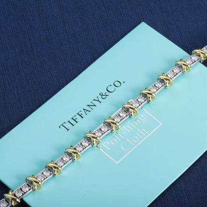 [Sprite Jewelry]Classic Gold and Diamond Bracelet