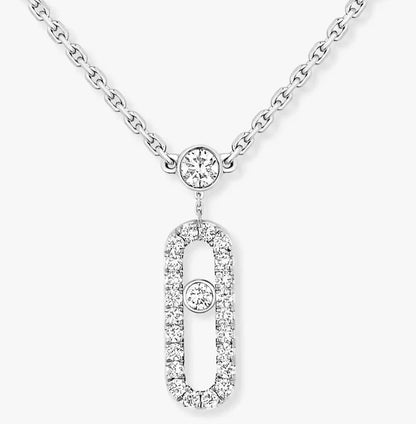 [Sprite Jewelry] MS Double-Circle Full-Diamond Necklace