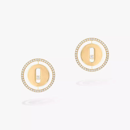 [Sprite Jewelry]Lucky Move Diamond Earrings
