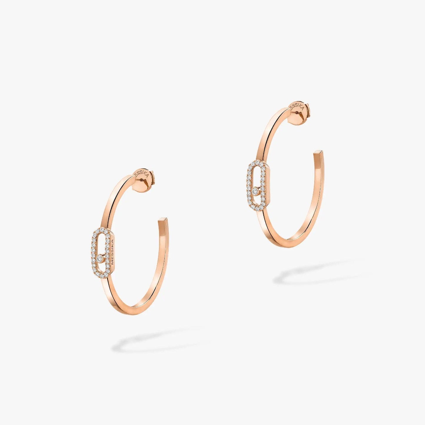 [Sprite Jewelry]CREOLES MOVE UNO PM DIAMOND EARRINGS