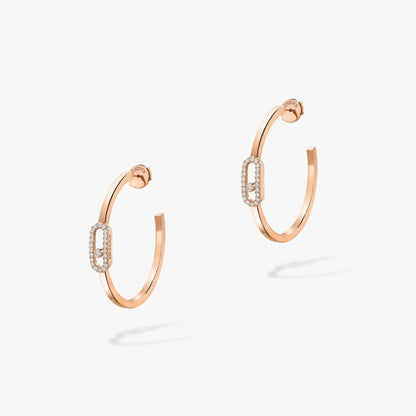 [Sprite Jewelry]CREOLES MOVE UNO PM DIAMOND EARRINGS