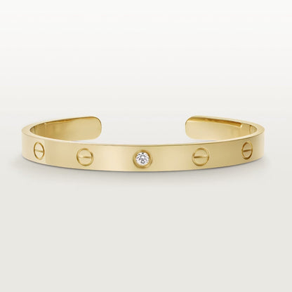 ¡®Sprite Jewelry¡¯LOVE BRACELET 6.1MM 1 DIAMOND OPEN CUFF