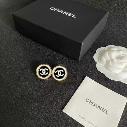 [Sprite Jewelry]Classic Double C Stud Earrings