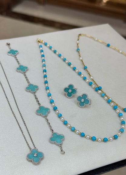 [Sprite Jewelry]Baby Blue Braided Bracelet