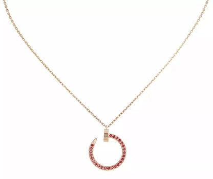 ¡®Sprite Jewelry¡¯JUSTE NECKLACE GOLD RED DIAMONDS