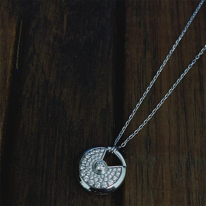 ¡®Sprite Jewelry¡¯AMULETTE SILVER FULL DIAMOND NECKLACE