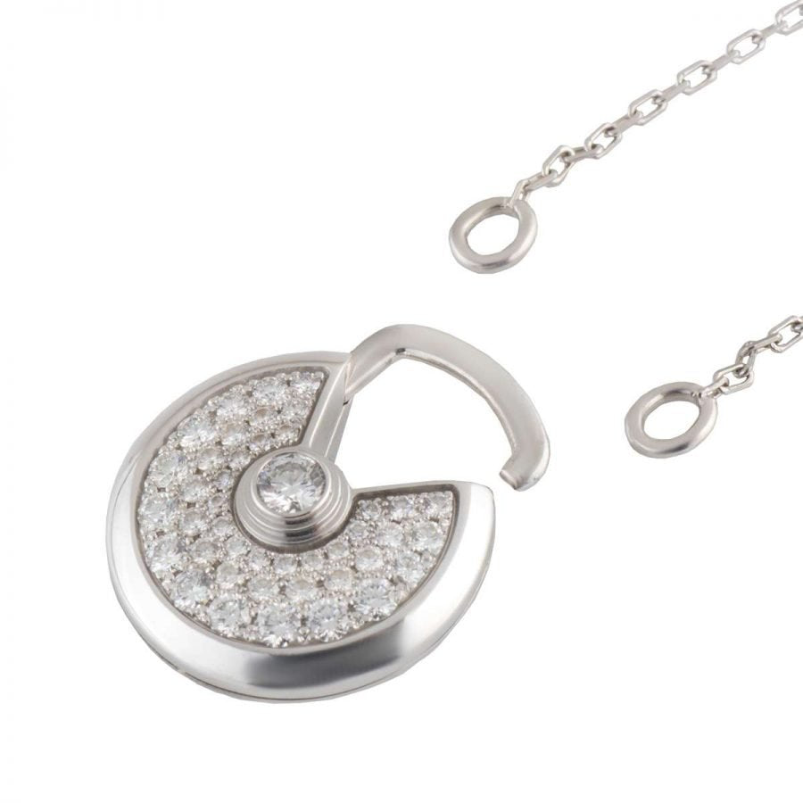 ¡®Sprite Jewelry¡¯AMULETTE SILVER FULL DIAMOND NECKLACE