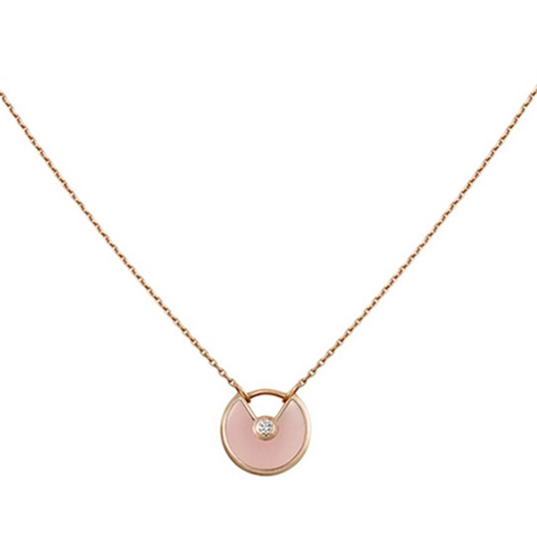 ¡®Sprite Jewelry¡¯AMULETTE ROSE GOLD PINK MOP NECKLACE