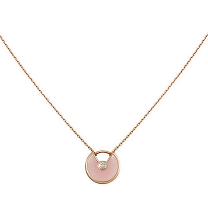 ¡®Sprite Jewelry¡¯AMULETTE ROSE GOLD PINK MOP NECKLACE