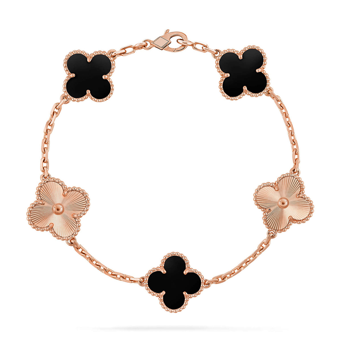 [Sprite Jewelry]New CLOVER 5 MOTIF ONYXS BRACELET COLLECTION