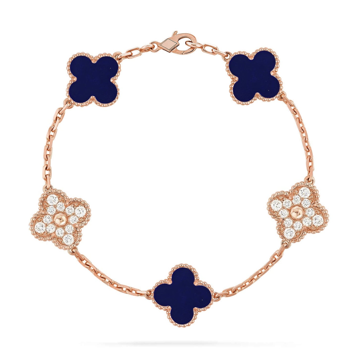 [Sprite Jewelry]New CLOVER 5 MOTIF LAPIS LAZULI BRACELET COLLECTION