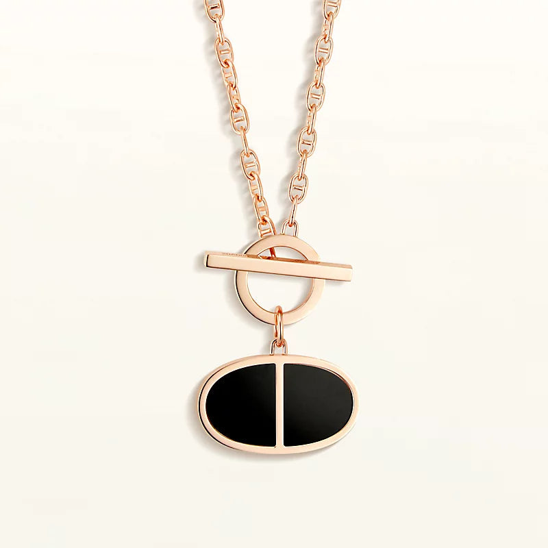 ¡®Sprite Jewelry¡¯CHAINE VERSO BLACK CERAMIC NECKLACE