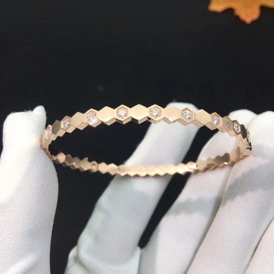 ¡®Sprite Jewelry¡¯BEE LOVE PINK GOLD DIAMOND BRACELET