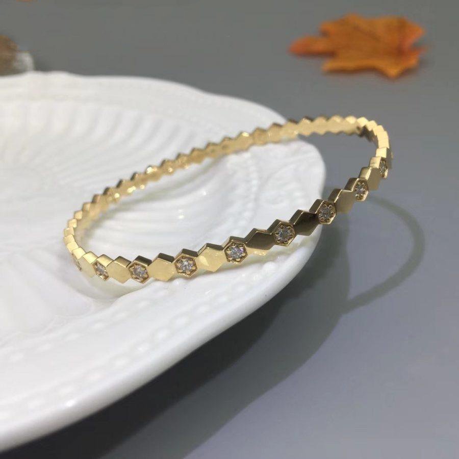 ¡®Sprite Jewelry¡¯BEE LOVE GOLD DIAMOND BRACELET