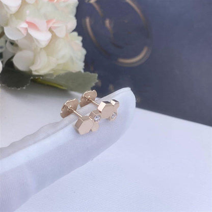 ¡®Sprite Jewelry¡¯BEE LOVE PINK GOLD DIAMOND EARRINGS
