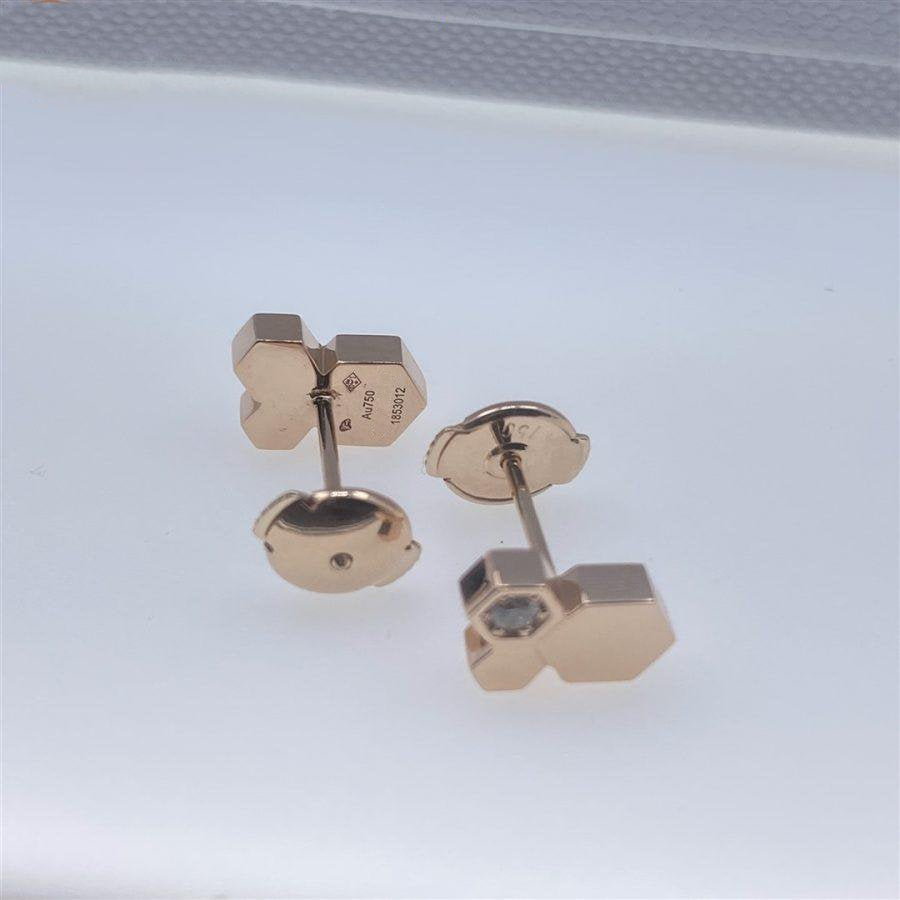 ¡®Sprite Jewelry¡¯BEE LOVE PINK GOLD DIAMOND EARRINGS