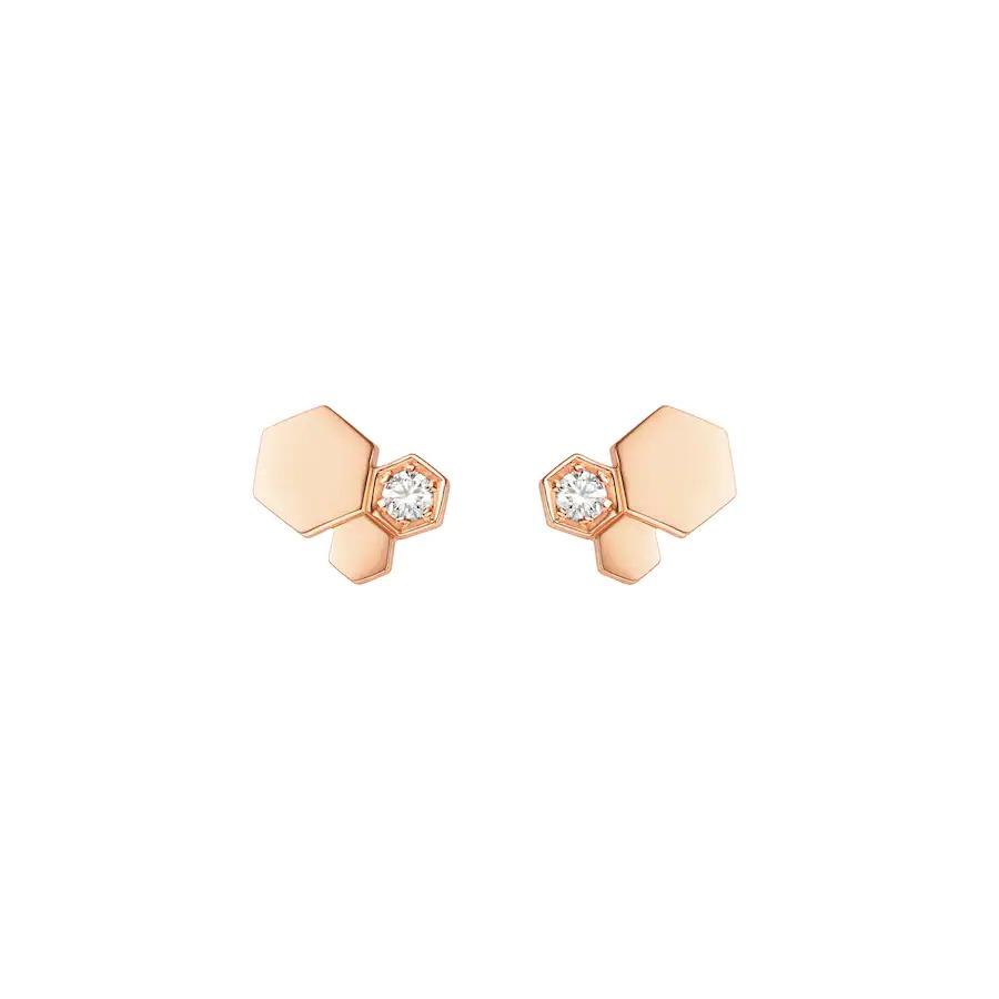¡®Sprite Jewelry¡¯BEE LOVE PINK GOLD DIAMOND EARRINGS